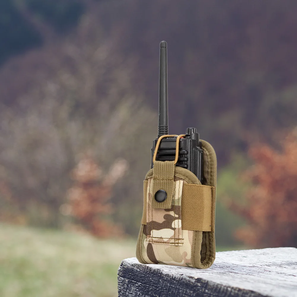 600D Nylon Molle Pouch Tactical Molle Radio Walkie Talkie Pouch Waist Bag Belt Pack Hunt Military Storage Case Walkie TalkieBag