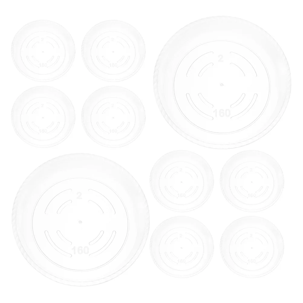 

10Pcs Plastic Round Planter Saucers Reusable Pot Plates Drip Trays for Indoor Outdoor Plants Floor Protection Water Catching