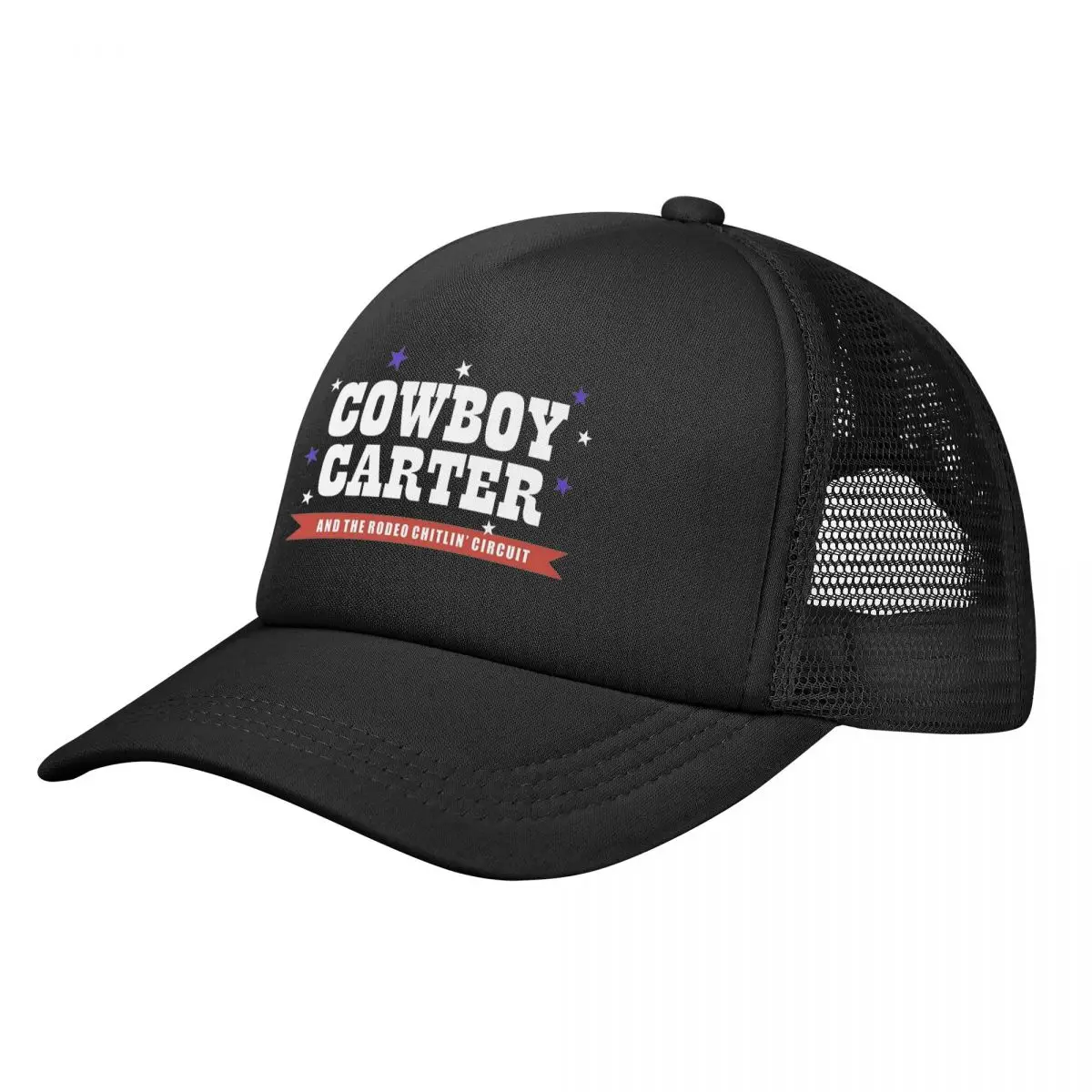 Cowboy Carter Logo Beyonce Trucker Hats Adult Sport Hats Sun Caps Golf Hats Breathable Polyester Mesh Baseball Cap Winter