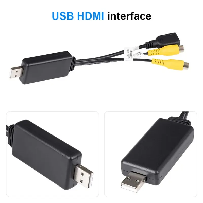 1 PCS For Android System USB Interface To RCA Video Out Adapter As Shown Car Radio Multimedia Player Video AV Output Connect-M54