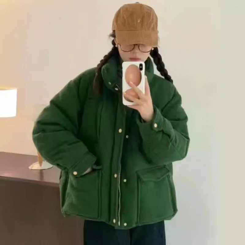 Dames Thiened Ganzendons Jaet Stand Kraag Brood Sle Jas Sweet Sle Recht Uitgesneden Bestand tegen lage temperaturen Winterjas