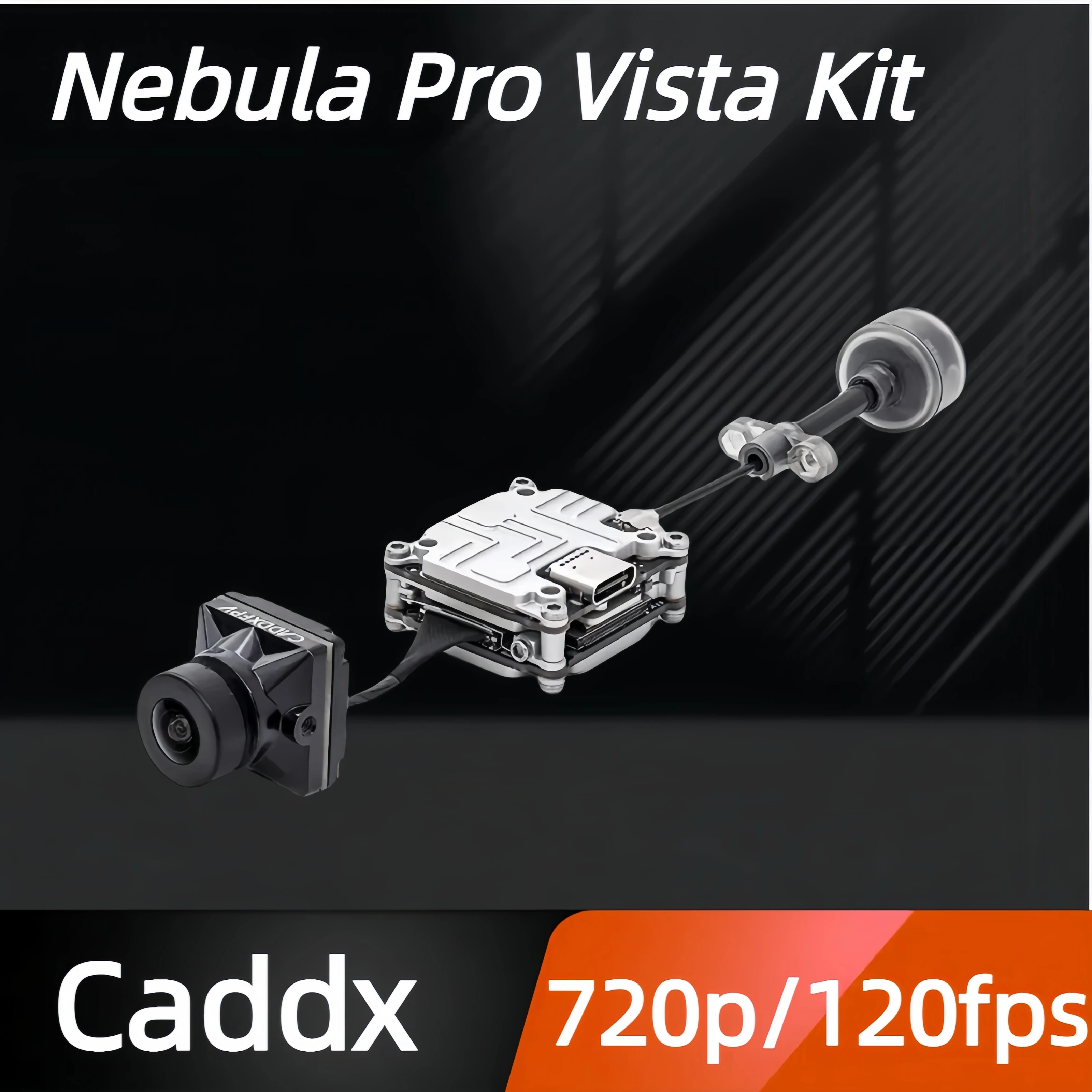 

Caddx Nebula Pro Vista Kit Cameras 720p/120fps HD Digital 5.8GHz FPV Transmitter & 2.1mm FOV 150 Degree FPV Camera for FPV Drone