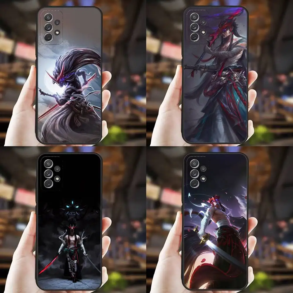 

L-LoL The Unforgotten Yone Phone Case For Samsung S25,S24,S21,S22,S23,S30,Ultra,S20,Plus,Fe,Lite,Note,10,9,5G Black Cover