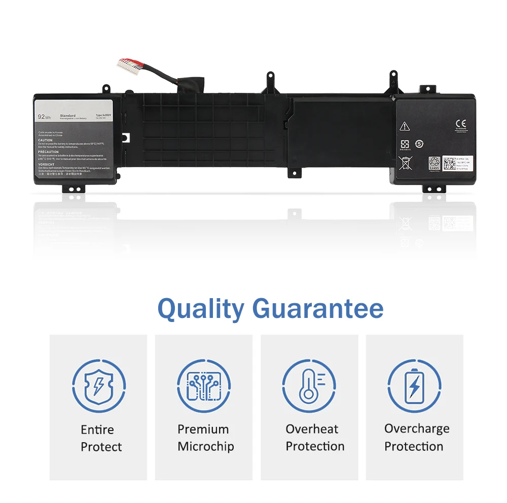 ETESBAY 6JHDV Laptop Battery For Dell Alienware 17 R2 R3 5046J P43F ALW17ED-1728 ALW17ED-1828T ALW17ED-2728 AW17R3-7092SLV