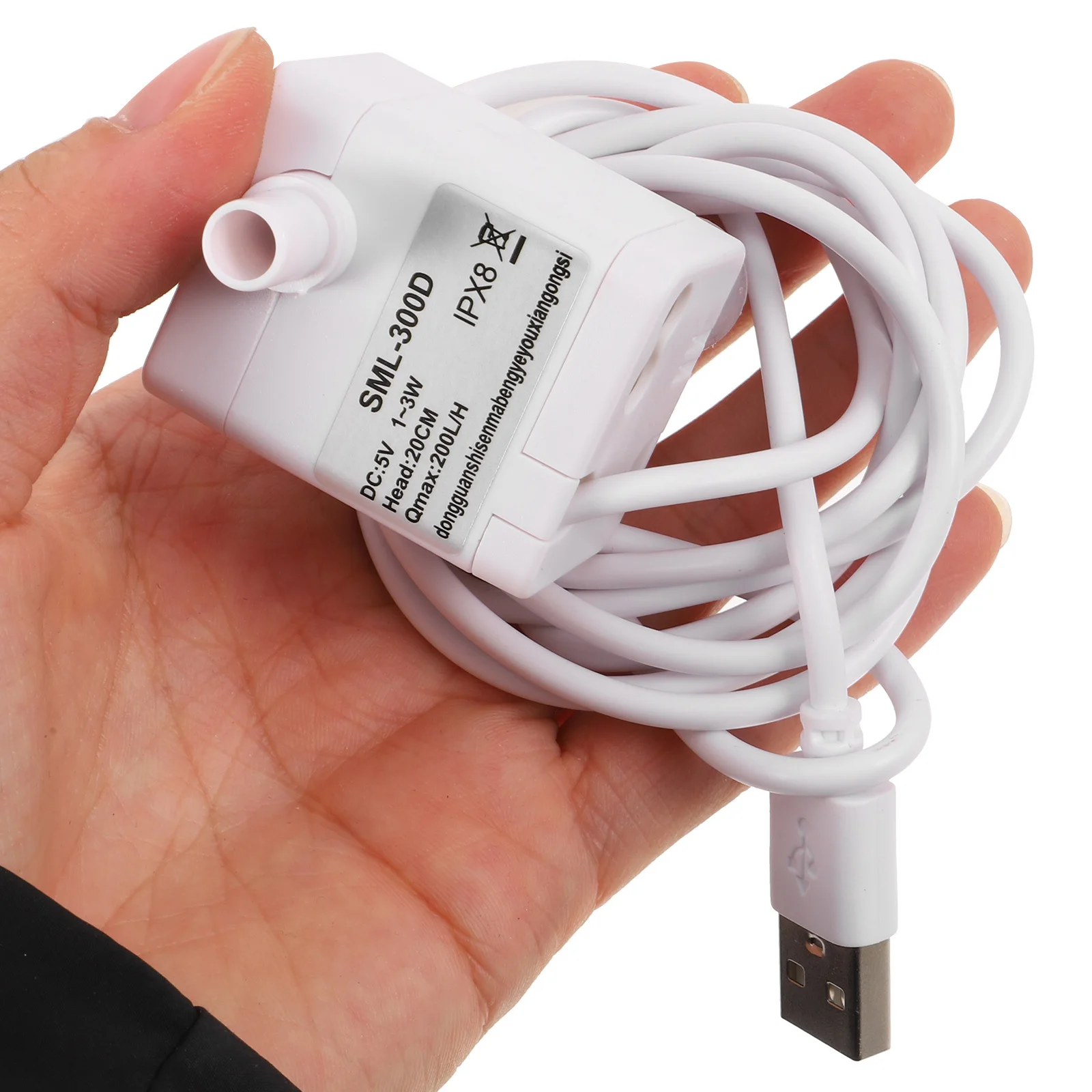 

Submersible Water Pump Mini 3.5W Low Noise USB Operated for Pet Water Fountain Fish Tank Pond Plants Irrigation System Small