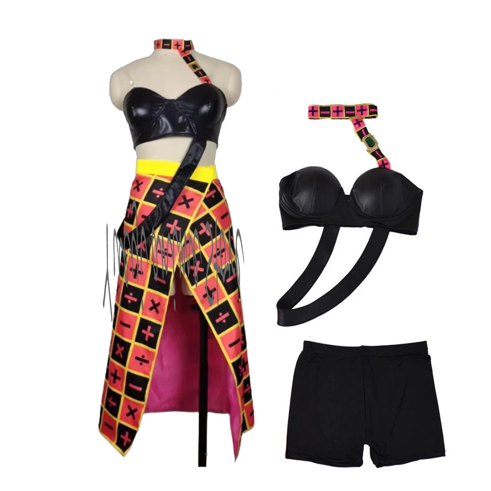 

Customized -Anime Trish Una Cosplay Costume Women Top Skirt Suit Halloween Christmas Party Outfit