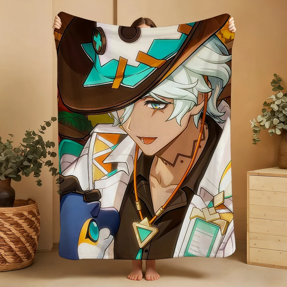 Decke Throw Impact Genshin Super Cozy Plush Living Ifa Room Sofa Couch Kindliche Geburtstagsgeschenke