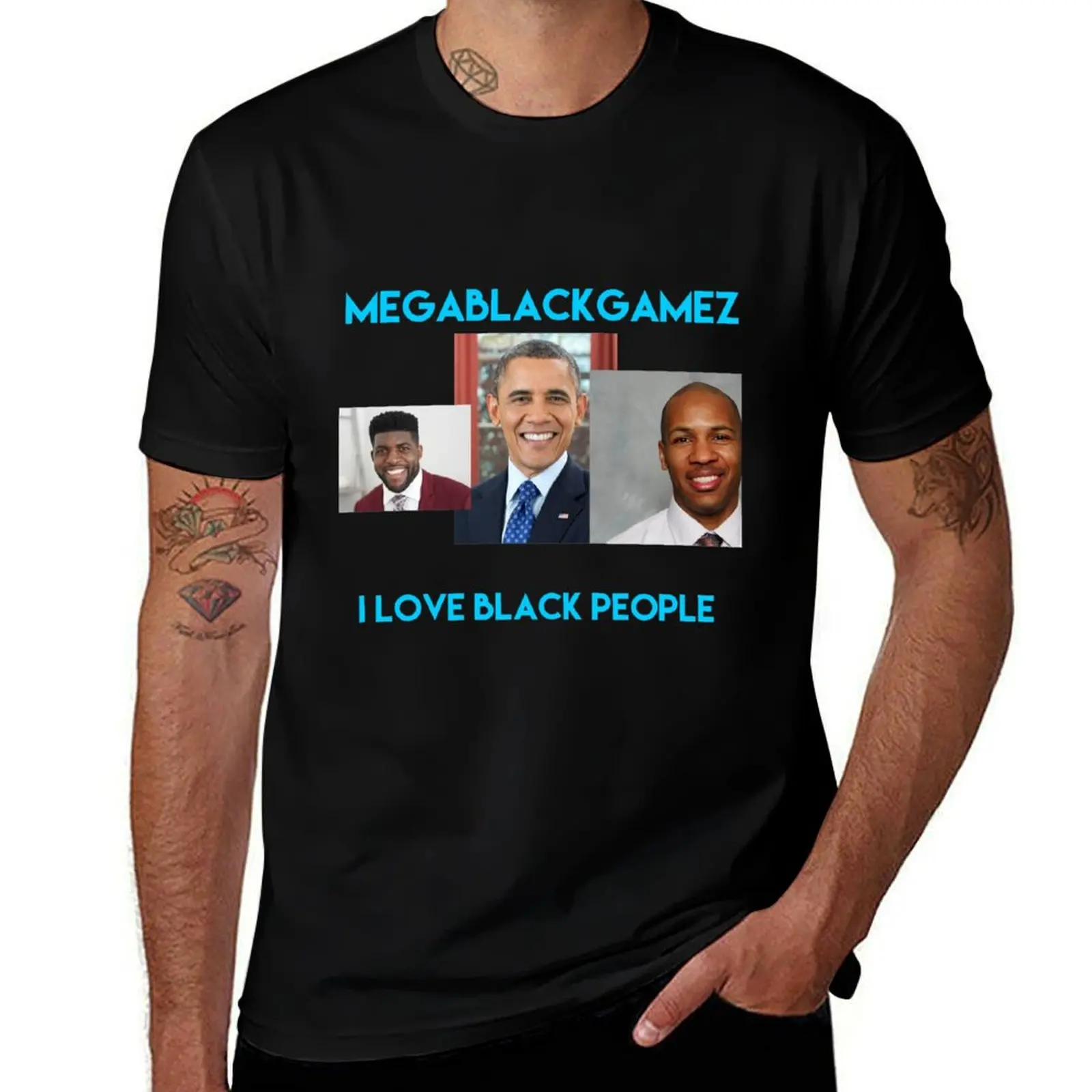 

megablack merch T-Shirt men t shirt cotton 100% essential t shirt T-Shirt
