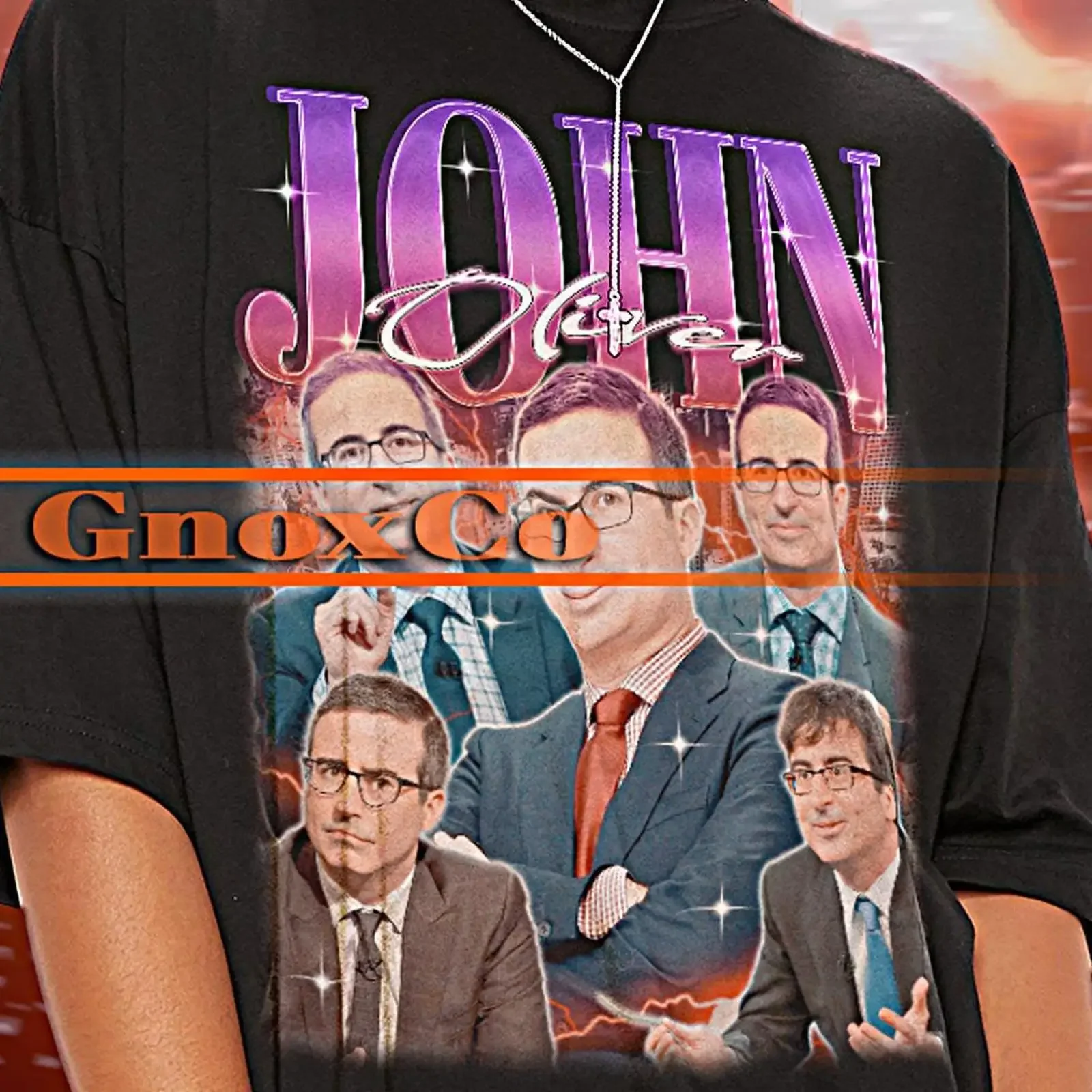 Vintage John Oliver Homage T Shirt 90s Retro Fan Merch Casual Comedy Host Streetwear vintage Washed designer clothes homme