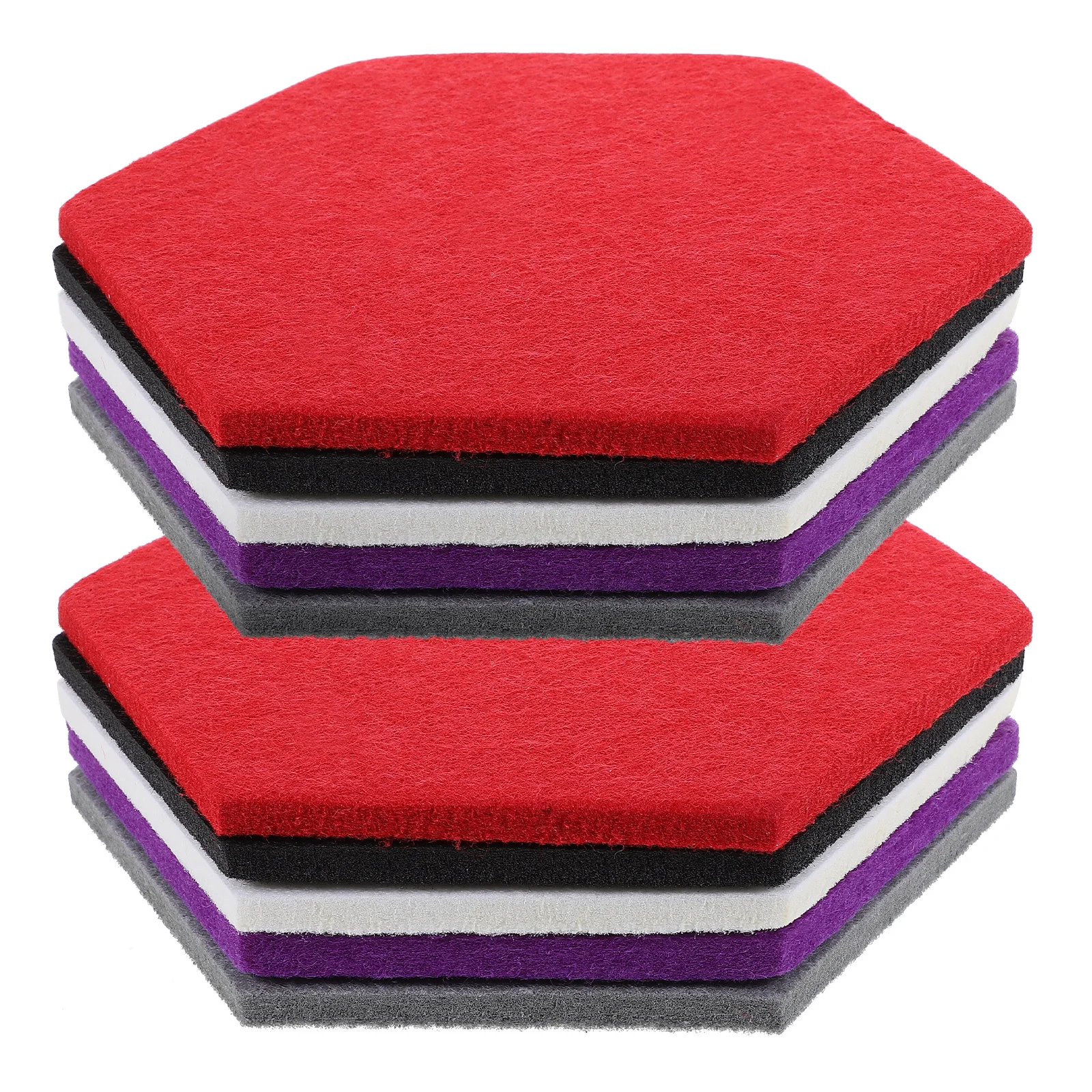 

10Pcs Felt Bulletin Board Tile Peel and Stick Hexagon Memo Board for Classroom Home Office Wall Organization Felt Wall Tiles