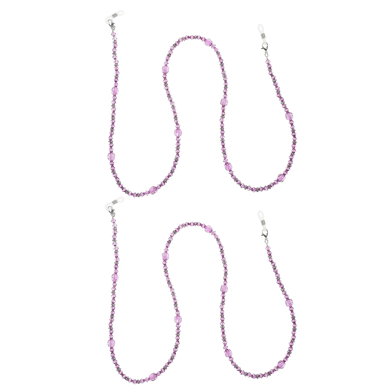 

2 Pcs Anti-fall Glasses Chain Eyeglass Accessories Women Sunglasses Beaded Neck Strap Holder Premium Material Long Use Glasses