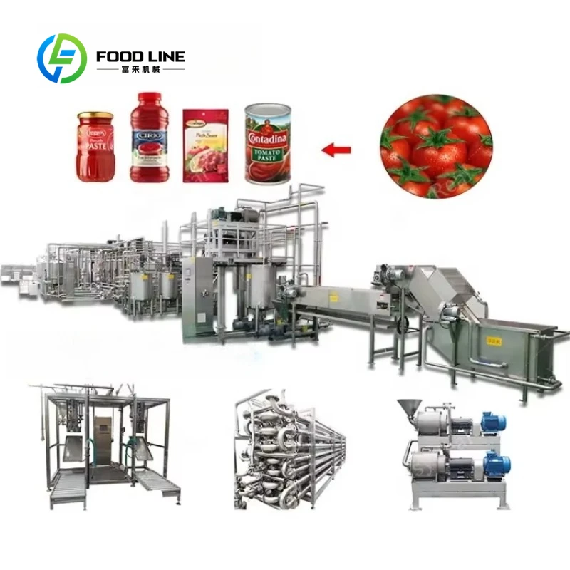 Ligne de production de machines automatiques personnalisées pour la fabrication de pâte et de sauce 
