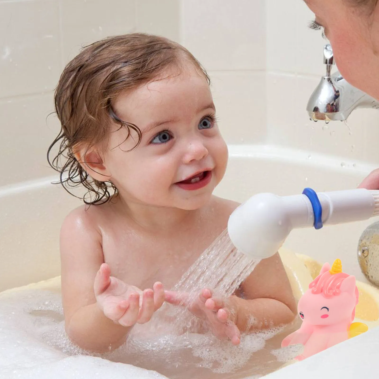 

Набор из 2-х компактных мультяшных плавающих игрушек-распылителей для ванной, мягкие резиновые игрушки для игр в бассейне и купания детей