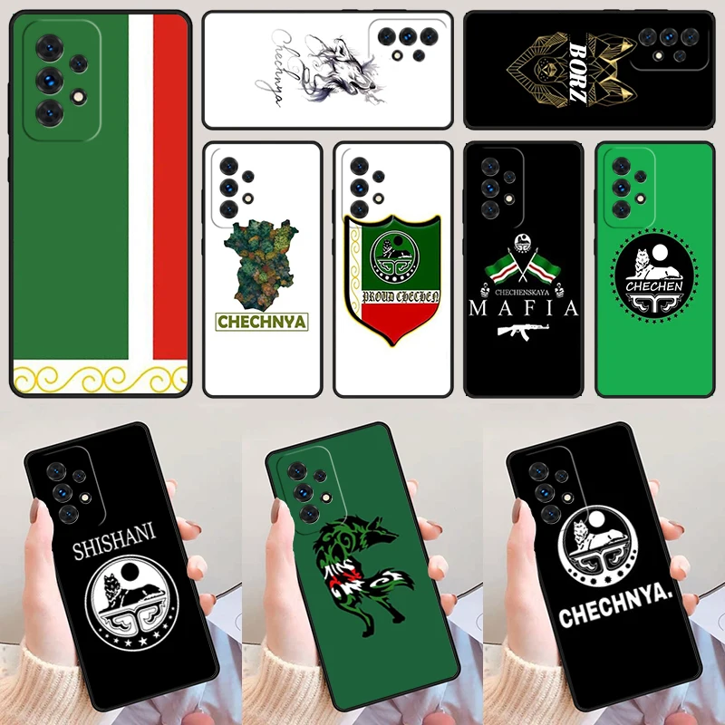 Chechen republic Flag Chechnya For Samsung A52 A72 A73 A20e A21S A50 A70 A11 A12 A42 A31 A40 A51 A71 A32 A80 Phone Case Cover