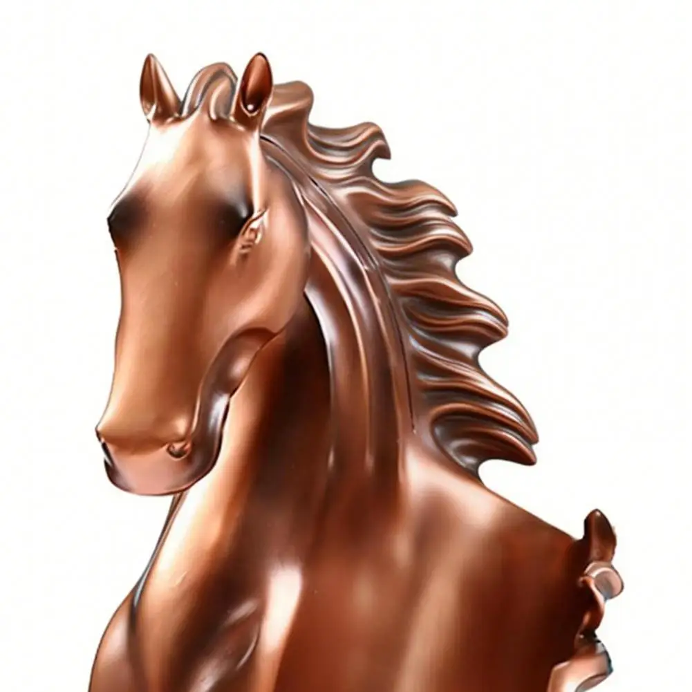 Tabletop Horse Statue Horse Head Wine Rack Resin Statue Tabletop Bottle Holder with Protective Pad Decorative Horse for Home