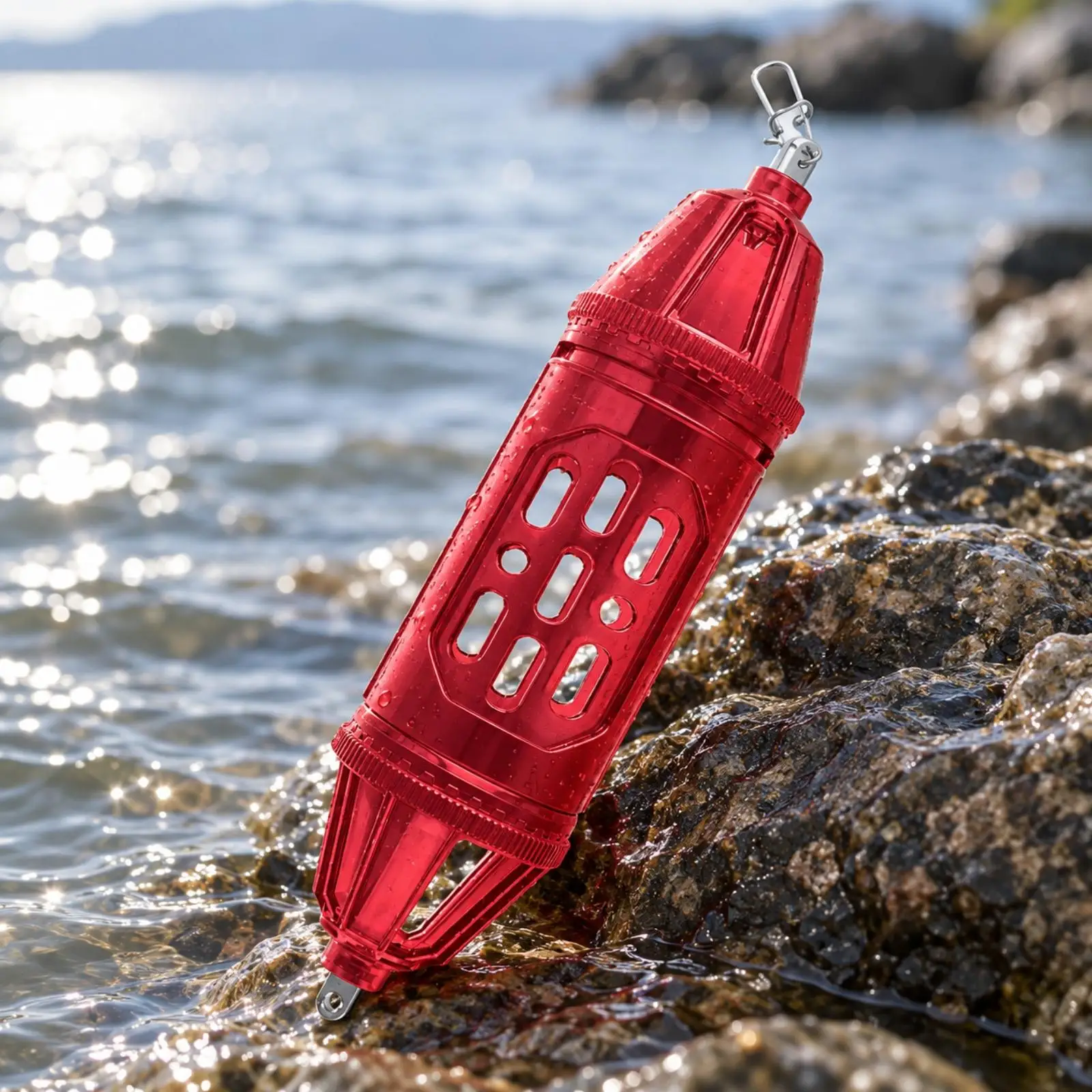 Sturdy Polycarbonate Cage for Fishing with Rotating Top Control Scent Release Fish view 6