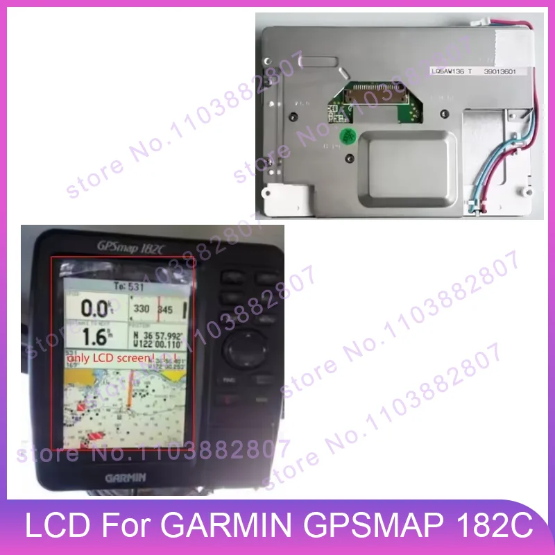 

5'' LQ5AW136 LQ5AW136T LQ5AW136R LCD Display Screen for GARMIN GPSMAP 182C Marine Chart Plotter Fishfinder GPS New 400-00038-05
