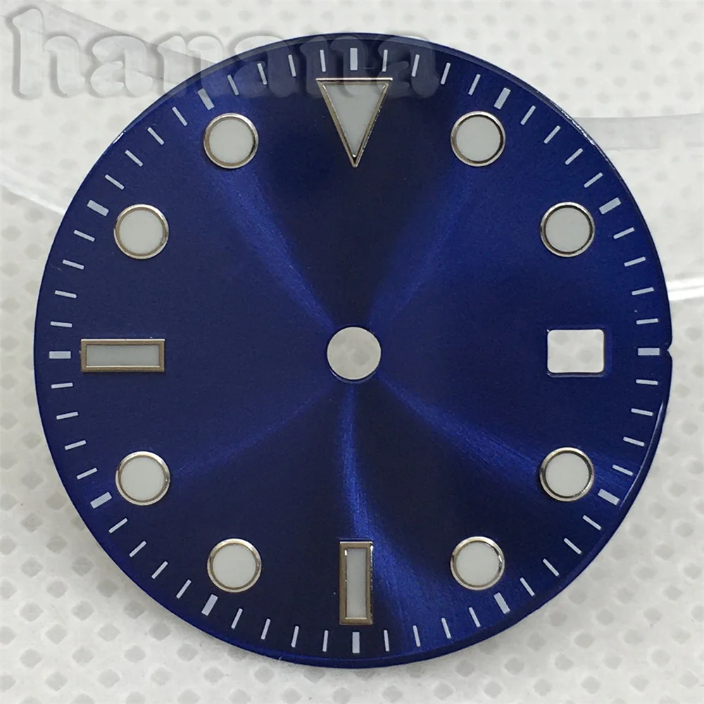 Черный и серый циферблат диаметром 29 мм подходит для механизма NH35 NH36 ETA2824 Miyota 8215 DG2813 3804 PT5000 Зеленый светящийся