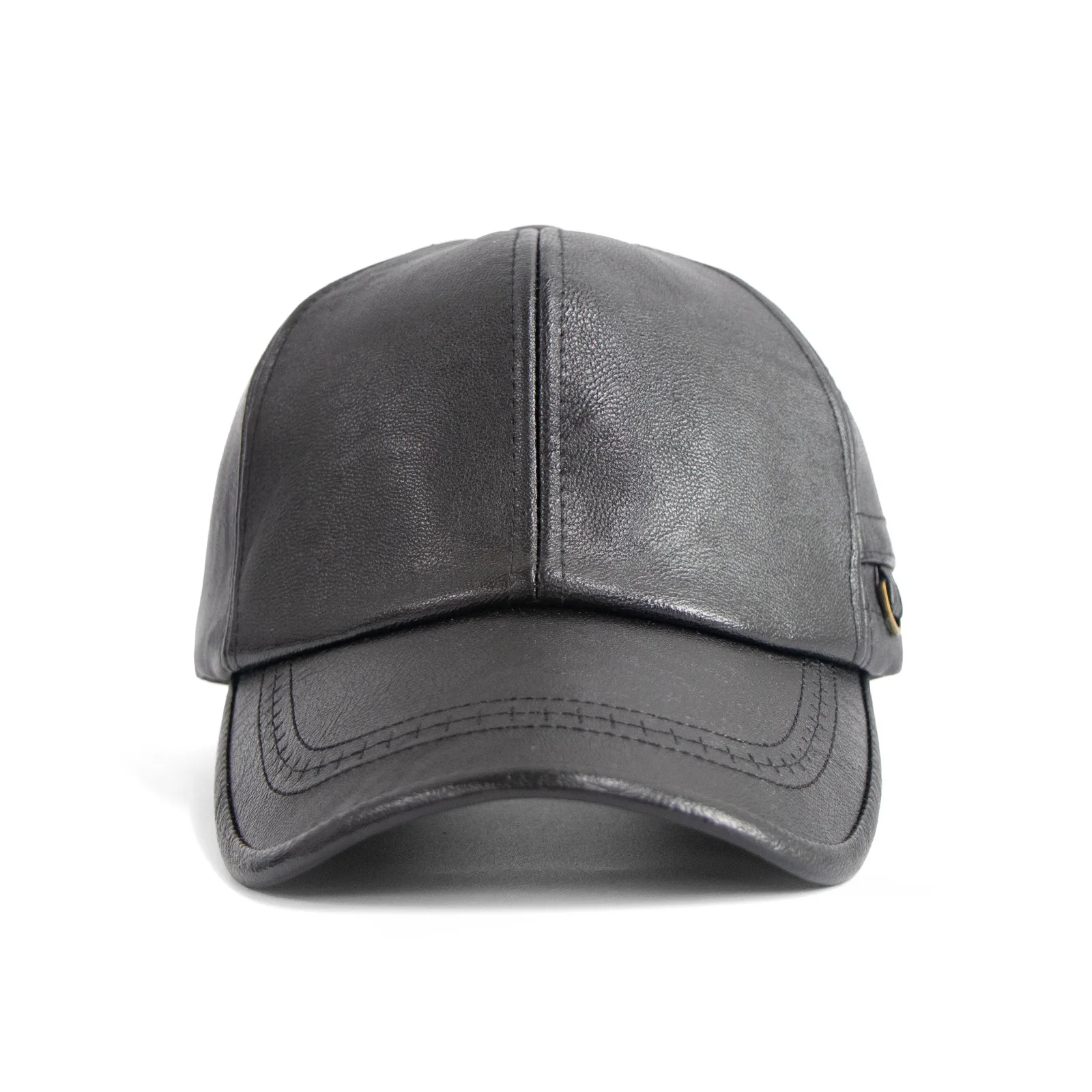 

Men's Golf Genuine Leather Baseball Hat Male Winter Real Cow Skin Casual Wear Baseball Caps Korean Plate Baseball Cap Adjustable