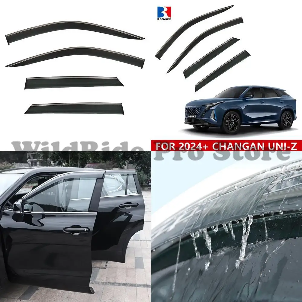 

1 set Chang'an UNI-Z 2024 Z6 windshield rain guard exterior window sun visor wind deflector rain door sunshade vent