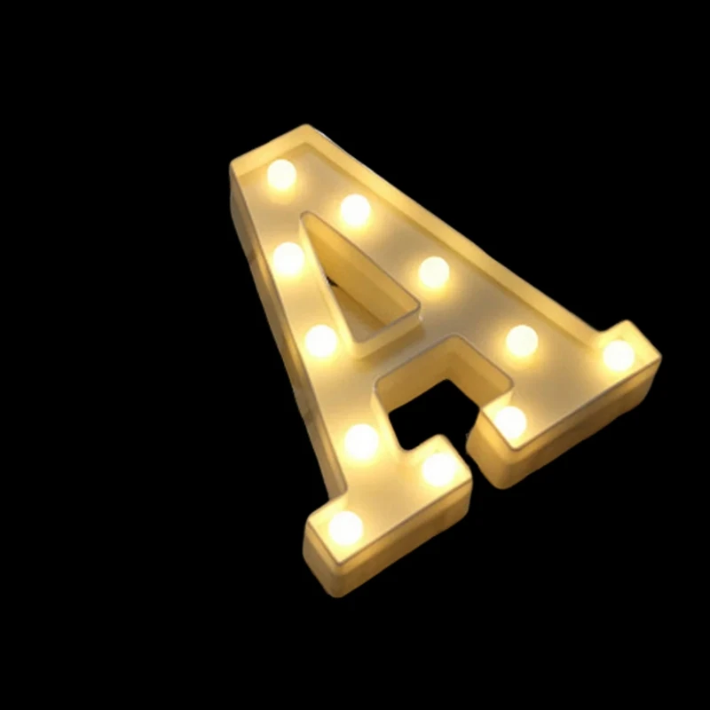 AT51-Luminous Letter Lamp LED Lamp Birthday Wedding Proposal Decoration Alphabetic Night Light