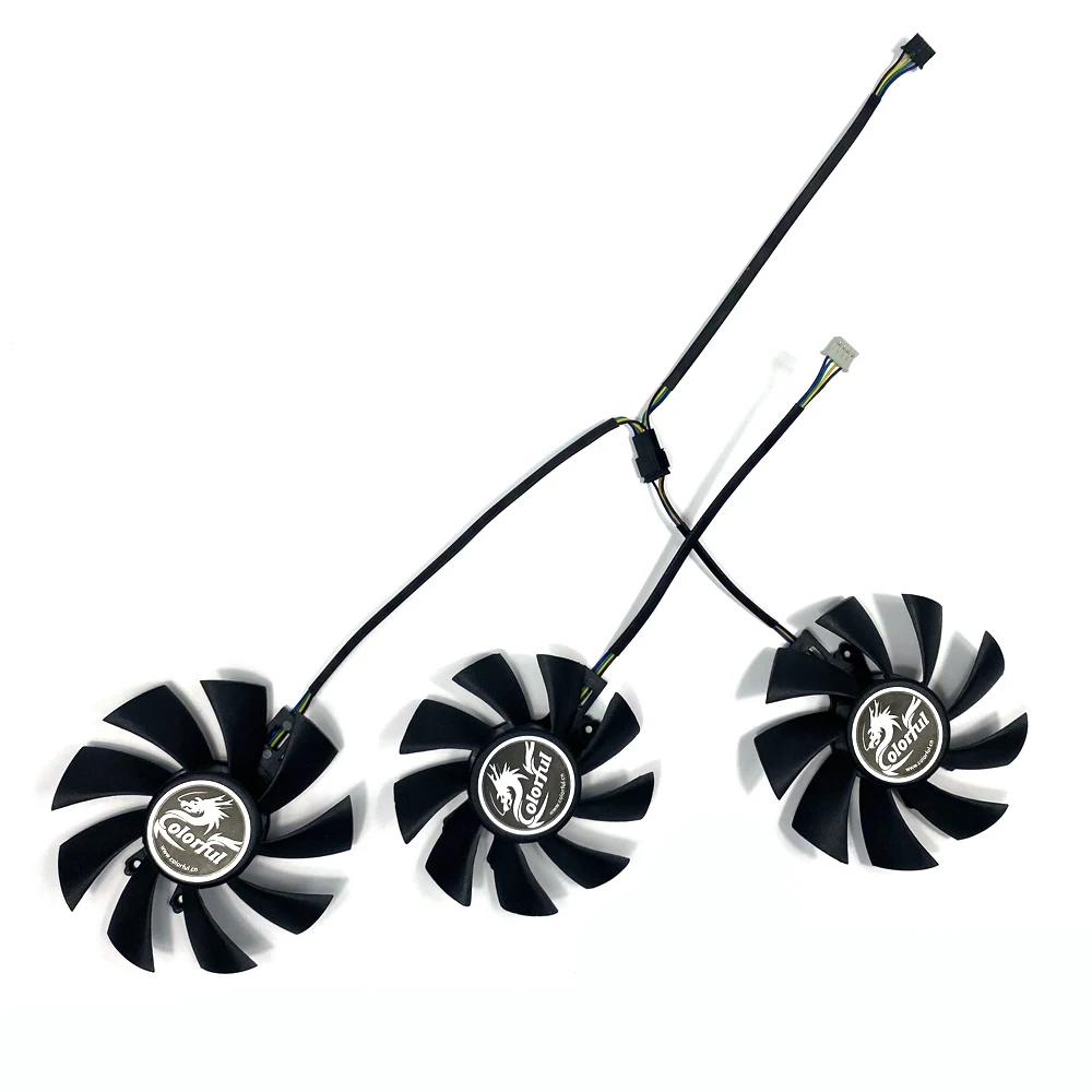 New  Cooling Fan 75MM 85MM 4PIN iGame RTX2070 SUPER RTX2060 for Colorful GeForce GTX 1660 SUPER Ultra RTX 2060 Ultra GPU Fan