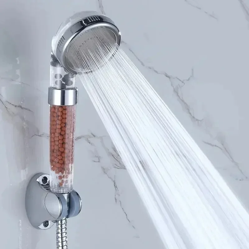 Pommeau de douche haute pression réglable, buse d'économie d'eau, filtre à anions, spa, maison, accessoires, 3 modes