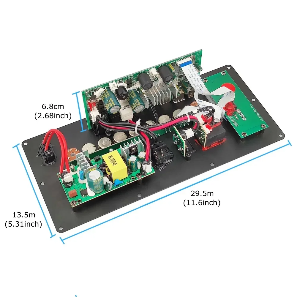 12V 110V 220V Bluetooth cyfrowy 150W płyta wzmacniacza dla 6-12 Cal Panel głośnikowy z mikrofonem gitara Home Audio DIY