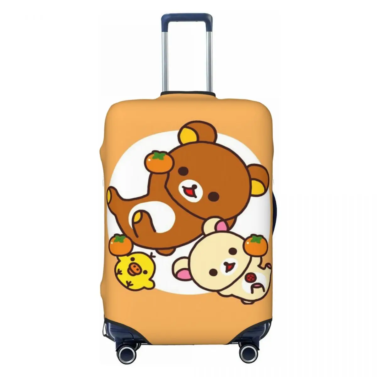 

Custom Rilakkuma Cartoon Suitcase Cover Washable Travel Luggage Covers for 18-32 inch