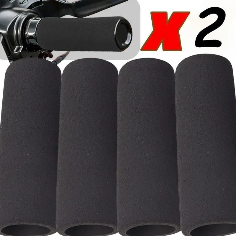تعديل الدراجة النارية عدم الانزلاق الأسود رغوة غطاء مقبض المعدات المقاود القبضات الأكمام ل GS R 1200 1250 GS Adventure F650