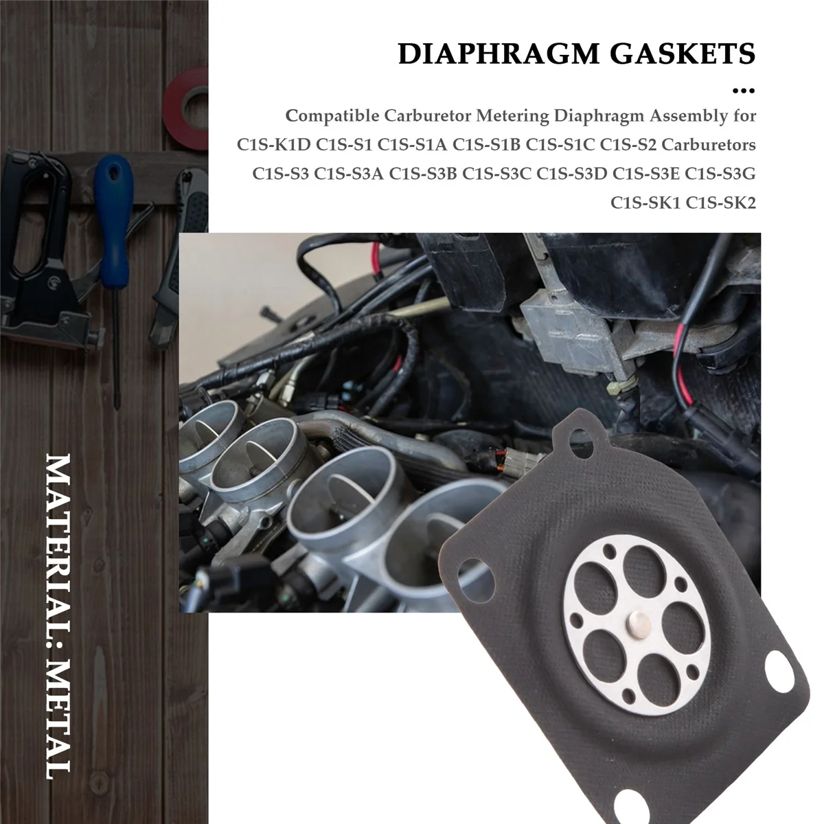 50 piezas A 015006   Diafragma de carburador para ZAMA C1-M2B C1S-E1 C1S-E2 C1S-H4A C1S-H4B C1S-H4C C1S-H8 C1S-H8A C1S-K1D C1S-S3