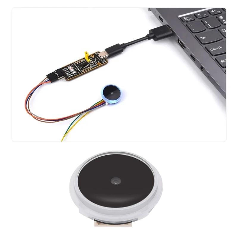 

UART Round Small Ring Light LED Controlled 1D/QR/2D Bar Code Scanner QR Code Barcode Scanner Module