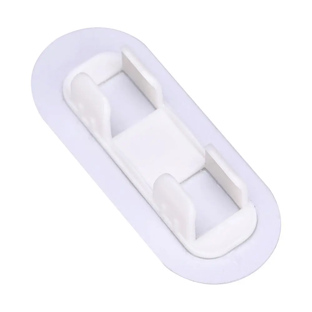 5pcs Plastic Pipe Clamp Hooks Cable Clips Pipe Support Wiring Hose Clamp Fasteners Self-adhesive Drain Pipe Holder