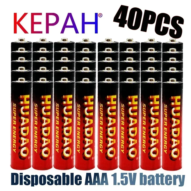 Novel 1.5V AAA disposable carbon battery, 1.5V, mercury free,