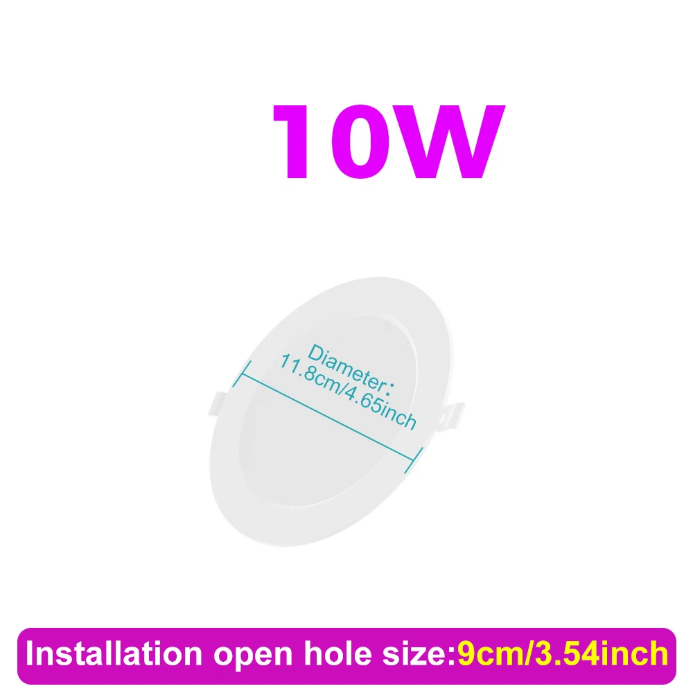 Ultra Dunne Led Downlight Verzonken Plafondlampen Ac 220V Spotlight Ronde Paneellamp Binnenkast Huishouden Nachtlampje