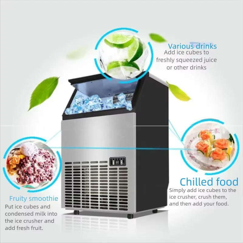 Professional Ice Making Machine Commercial Cube Maker Industrial Ice Equipment Control Stainless Steel view 5
