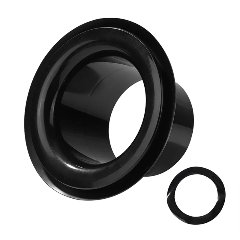 Bass Drum Enhancer ABS Rubber Bass Drum Kick Enhancer with Black Port Hole Protector,Mic Hole Drum-ABJQ