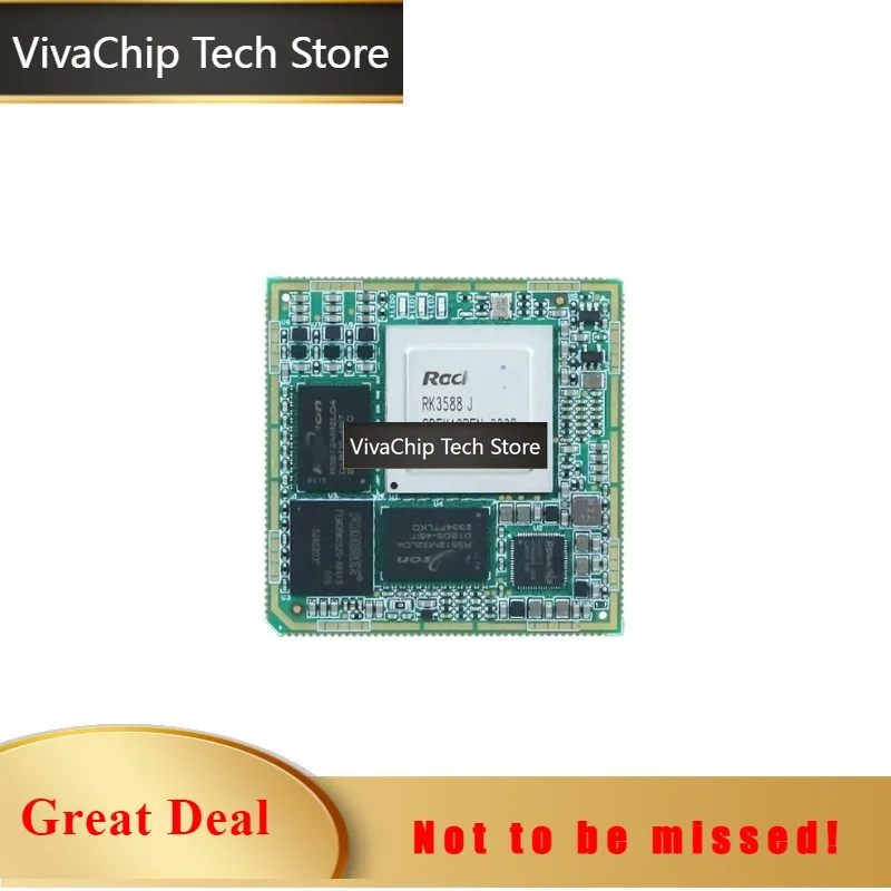 VivaCTChuanlon Ruixin  RK3588J Industrial Core Board: Domestically Produced 2.4GHz Octa-Core AI 6T NPU with Stamp Hole