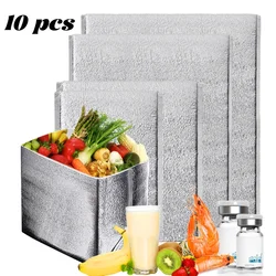 Lot Aluminum Foil Insulation Bag Disposable Thermal Box Waterproof and Leak-proof Heat Cold Preservation Storage Bag Lunch Pouch