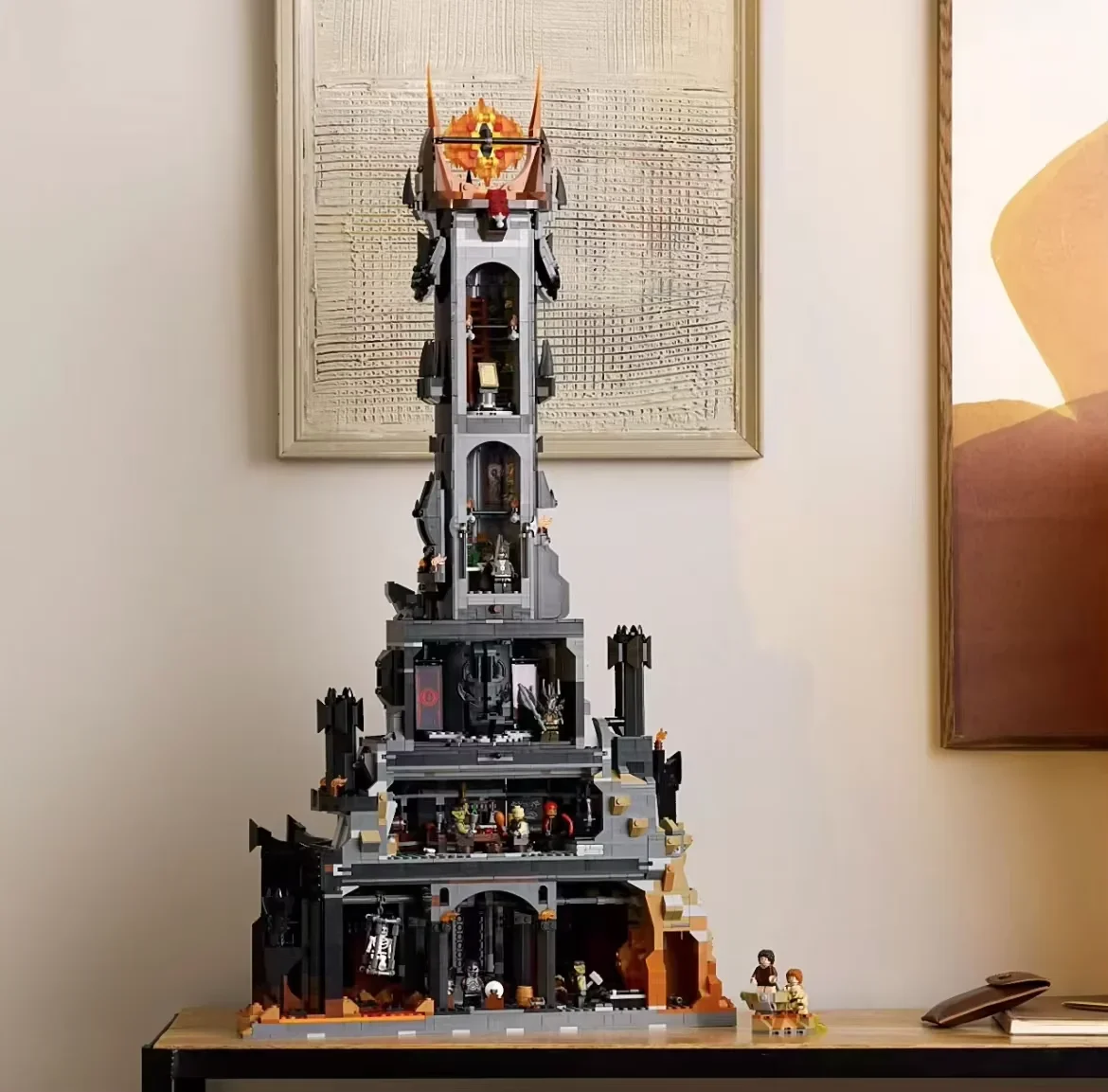 

10333 Eye of Sauron Black Tower 5471PCS Building Blocks, Lord of the Rings Barad-dur Replica, Premium Dark Model Collectible