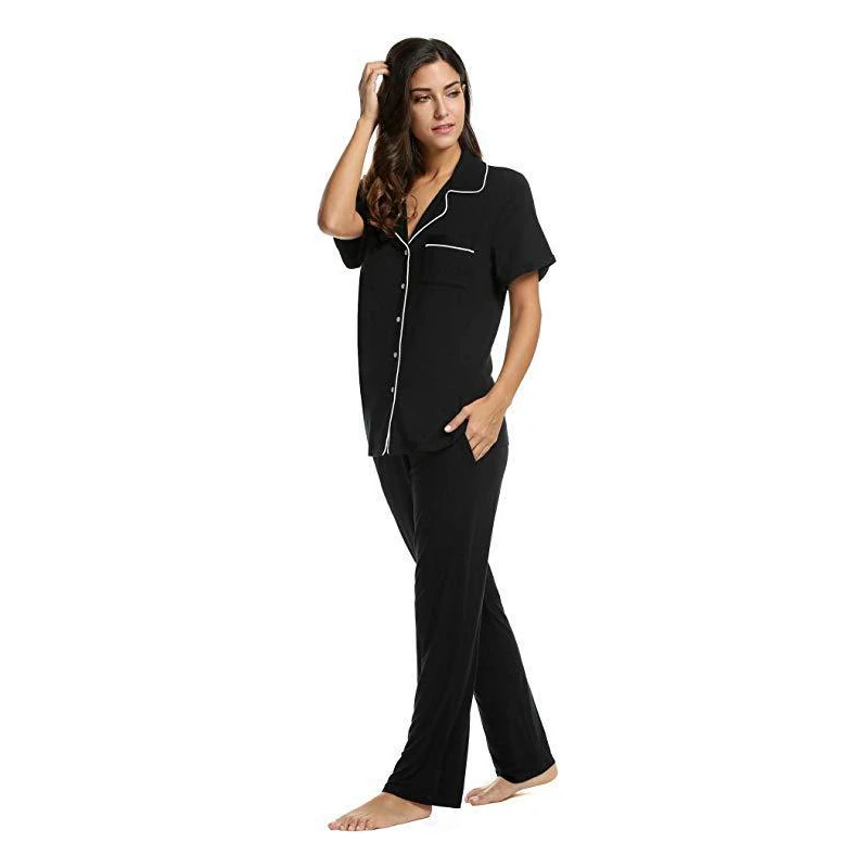 

Women's Modal ort Sve Spwear Set Summer Home Clothes Thin Fabric round Ne Home Comfortable Two-Piece Suit
