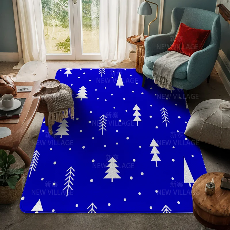House entrance carpet Home door mat Room Bath Foot bathroom non-slip Kitchen water absorption rug Modern Nordic Merry Christmas