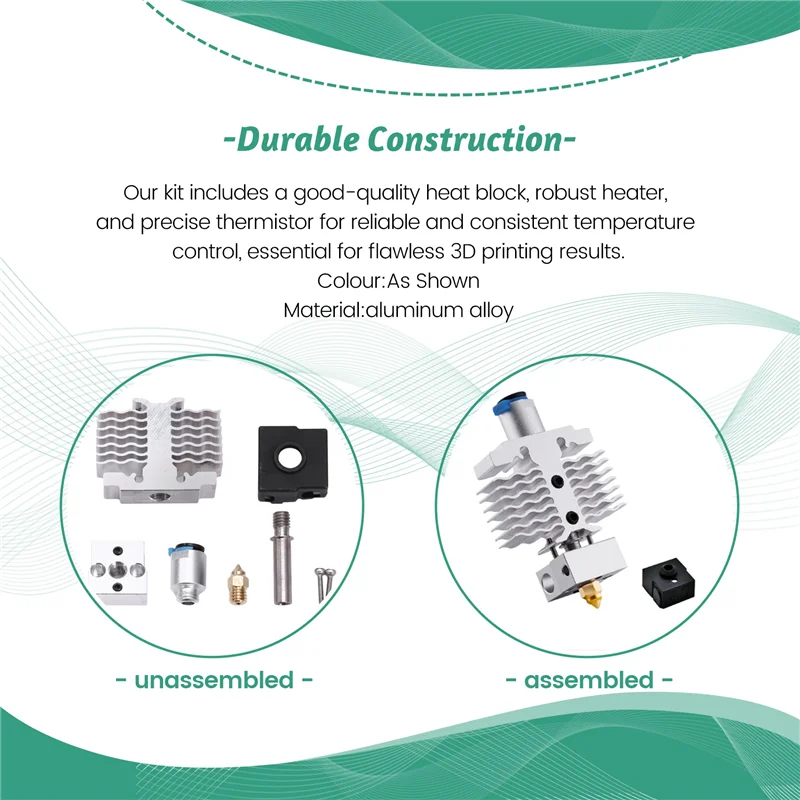 

Классический комплект Hotend для 3D-принтера, термоблок, нагревательный термистор для Ender 3, Neo V2, Neo Max Neo, детали 3D-принтера