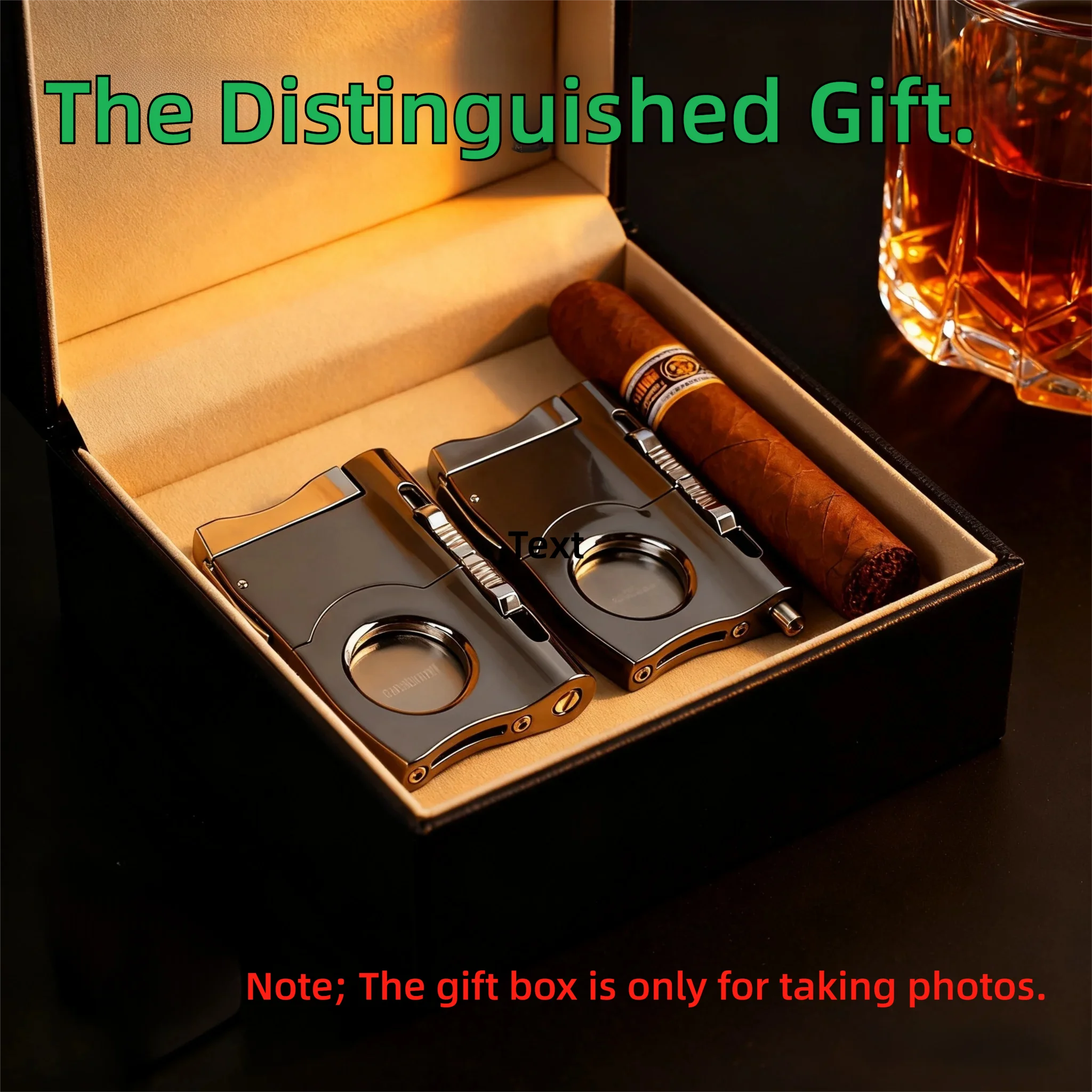 لكمة السيجار على الطراز الأخف | فتحة مزدوجة (6 مم/8 مم) | الفولاذ المقاوم للصدأ | أداة السيجار المحمولة للسفر #6