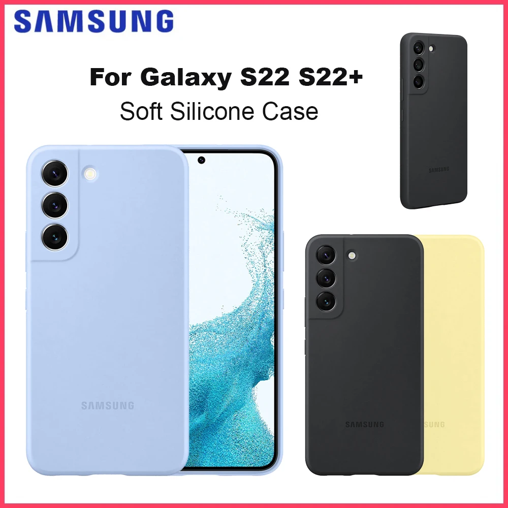 Original Samsung Galaxy S22 S22+ Soft Silicone Phone Cases Mobile Phone Housing silicone Cover