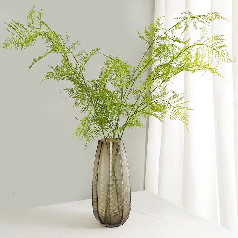 Artificial Fern Bead Long Branch Green Plant Home Living Room Wedding Tabletop Decoration Japanese Zen Photography Props