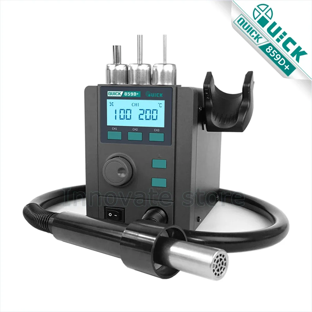 Soldering Stations QUICK 859D+ Heat Gun Rework Station Hot Air welding station For BGA SMD rapid heating