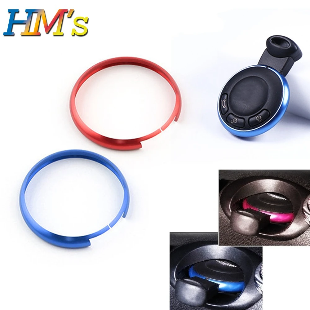 

Car Aluminum Alloy For Mini Cooper Clubman Countryman R56 R57 R58 R60 Keychain Styling Key Ring Stickers Case Cover