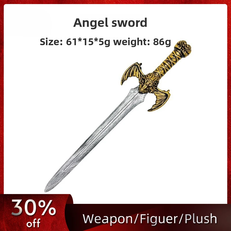 75 سنتيمتر/29.53in القرون الوسطى السيف ممارسة نموذج الدعائم بولي تأثيري كاتانا الحلي تحصيل هالوين لوازم الحفلات صديقها هدية
