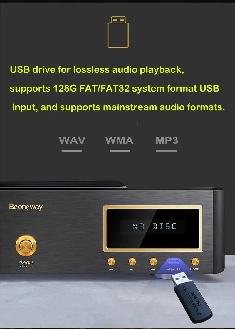 Aiyima smsl CD-3.2 tubo eletrônico de alta fidelidade cd player transistor superior push capa controle remoto bluetooth usb lossless leitor áudio
